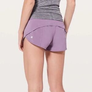Lulu Lemon Speed Up Purple Shorts